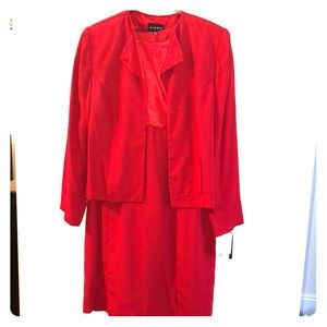 Red fancy 2 piece dress.